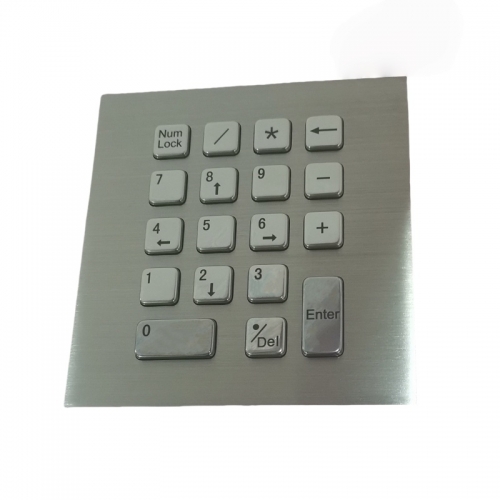 18 Keys Front Panel Mount IP65 Compact Vandal Proof Stainless Steel ...